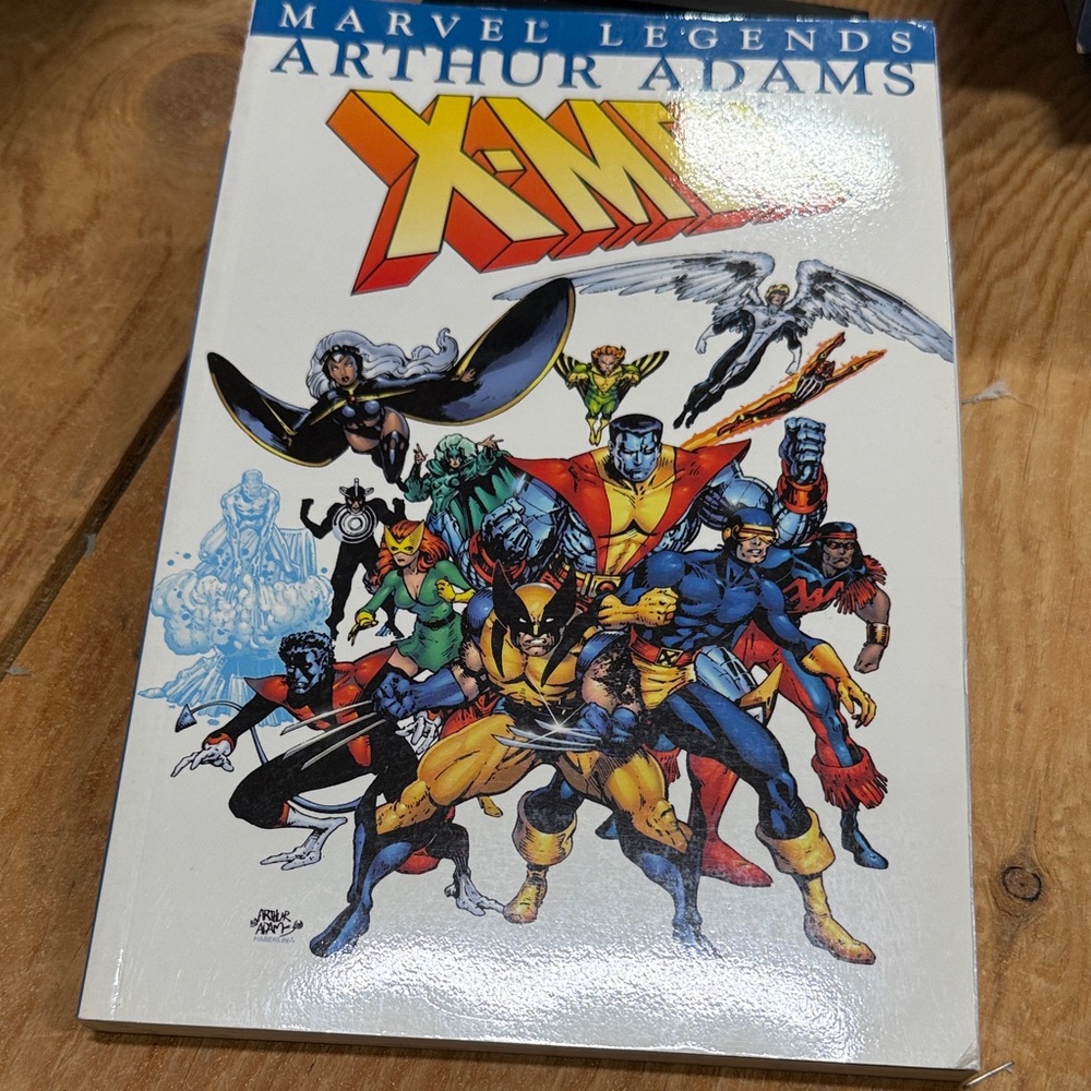 Marvel X-Men Comic with Vibrant Red and Blue Cover